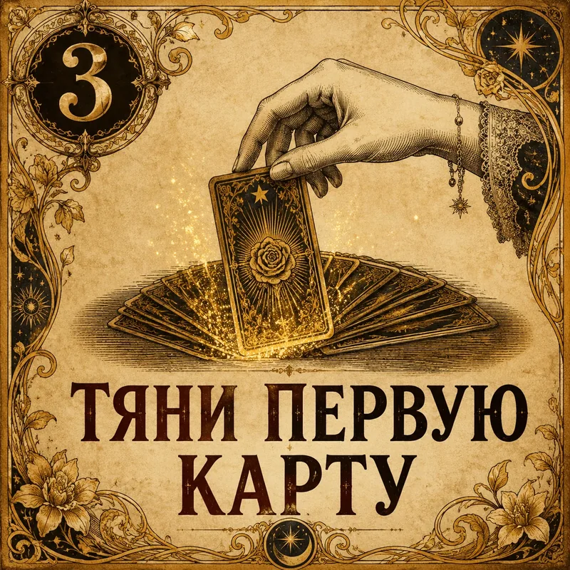 Шаг 3 — вытянуть первую карту Таро
